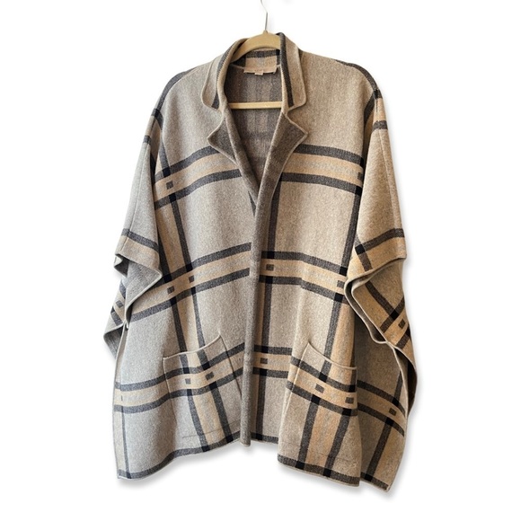 Ann Taylor Loft Plaid Cape Coat - Picture 5 of 10